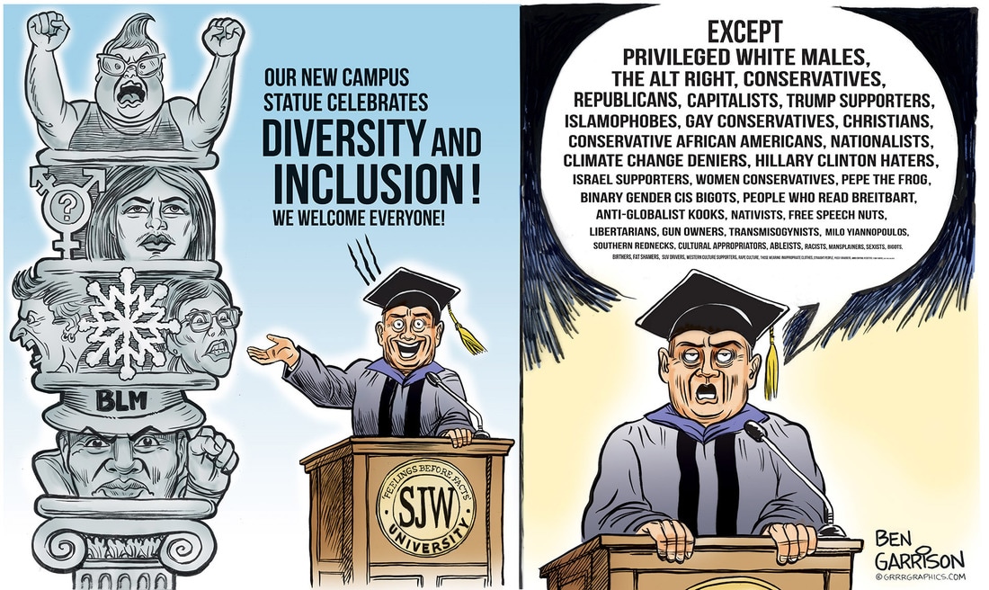 SJW University cartoon by Ben Garrison