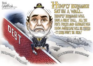 Humpty Bernanke Sat on a Wall cartoon by Ben Garrison