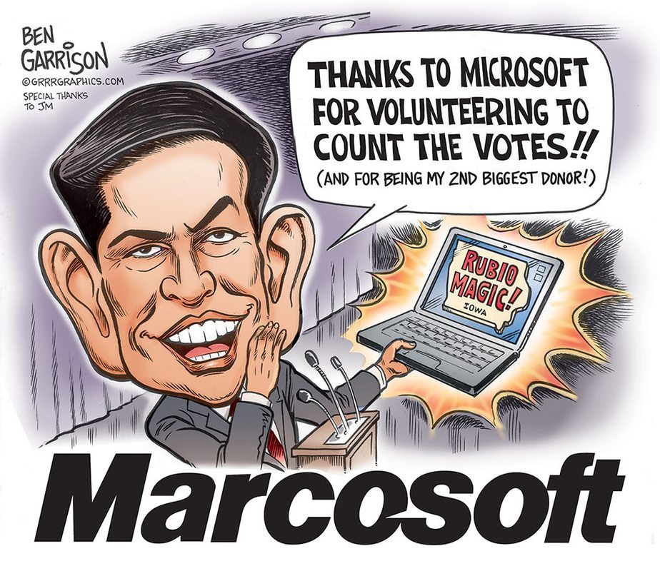 Microsoft recounts votes for Marco Rubio