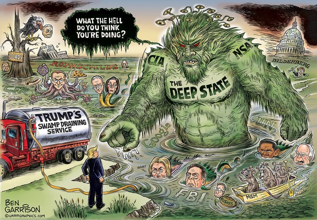 Image result for trump drain the swamp picture