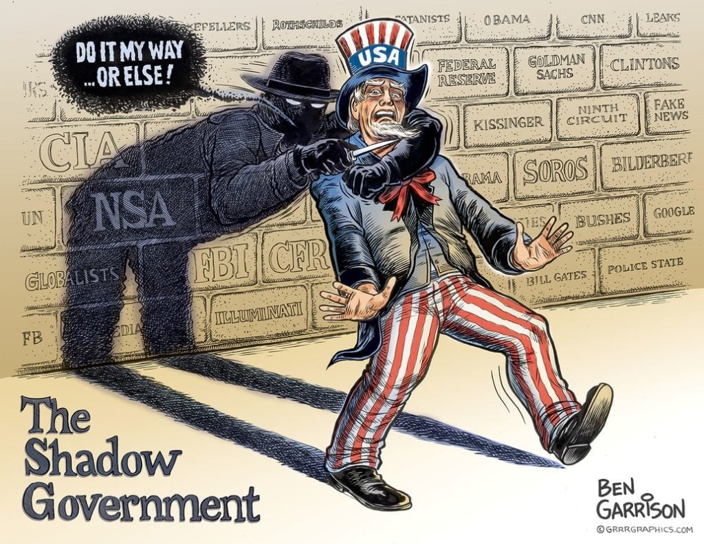 Shadow Government cartoon by Ben Garrison