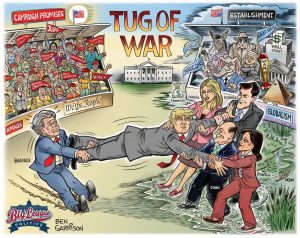 Tug of War cartoon by Ben Garrison