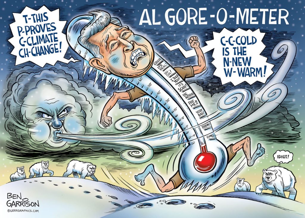 Al Gore O Meter Climate Change cartoon