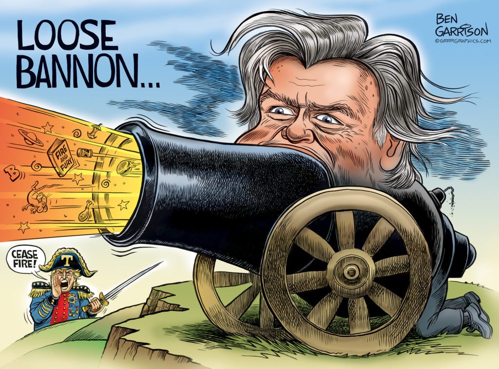 Loose Bannon cartoon by Ben Garrison