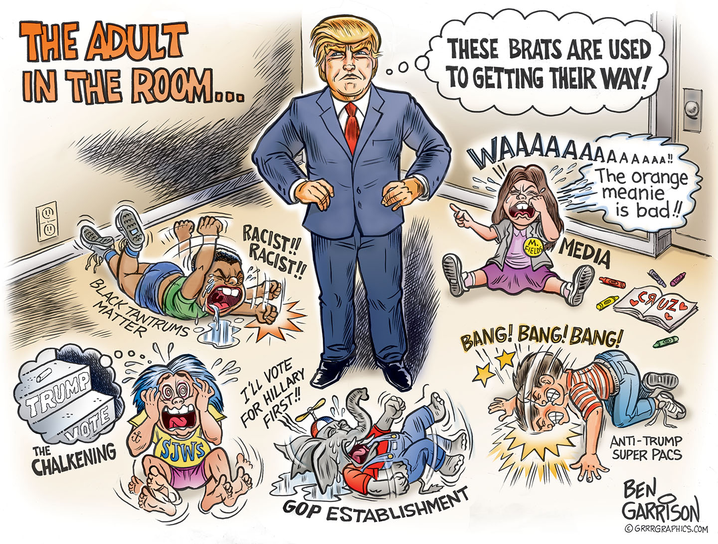 Image result for ben garrison cartoon adult