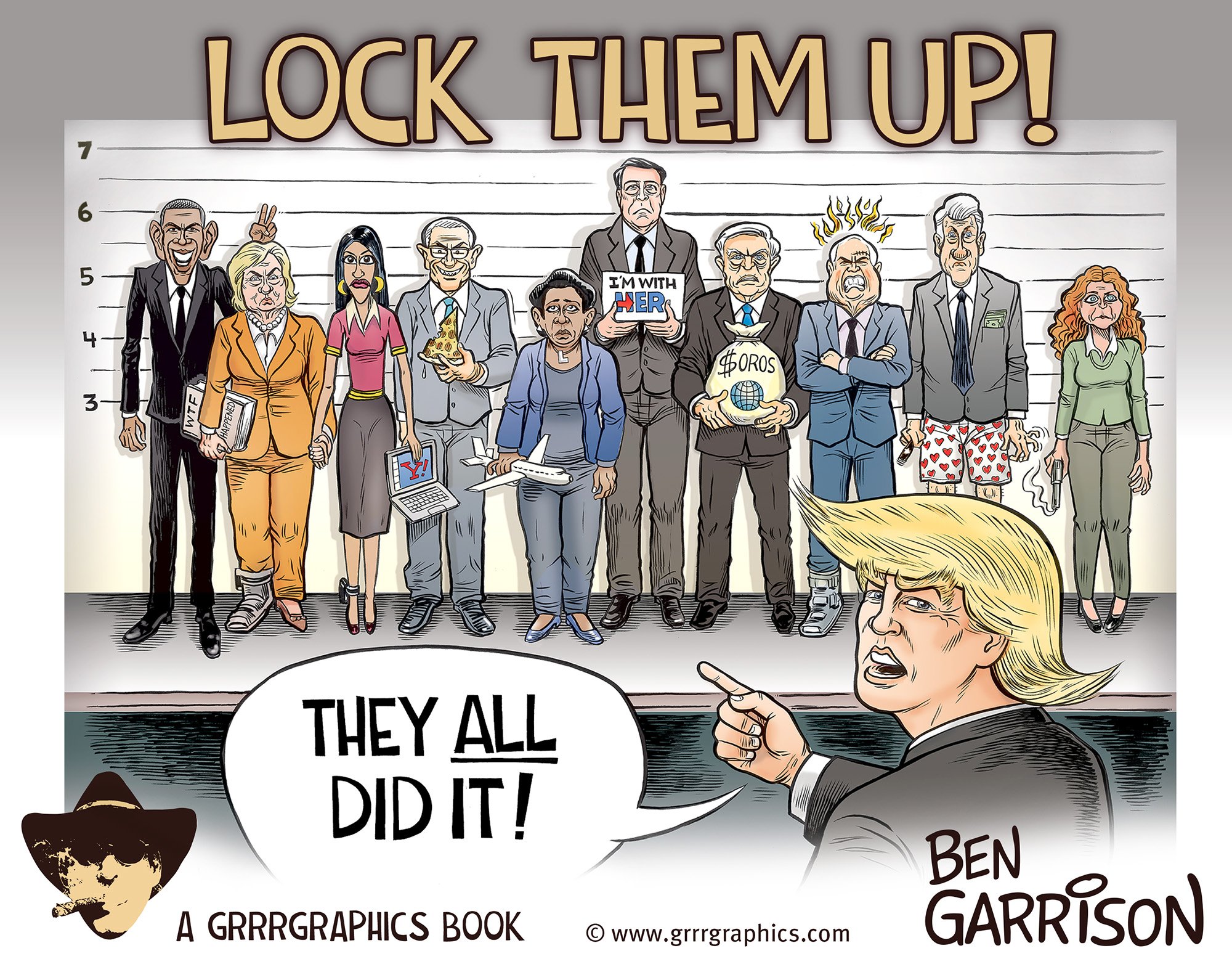 LOCK THEM UP! Cartoon Book 2018 – Grrr Graphics