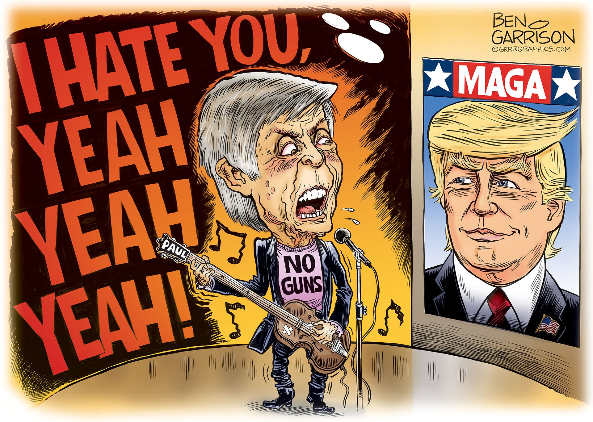 Paul McCartney “I Hate You, Yeah, Yeah, Yeah” – Grrr Graphics