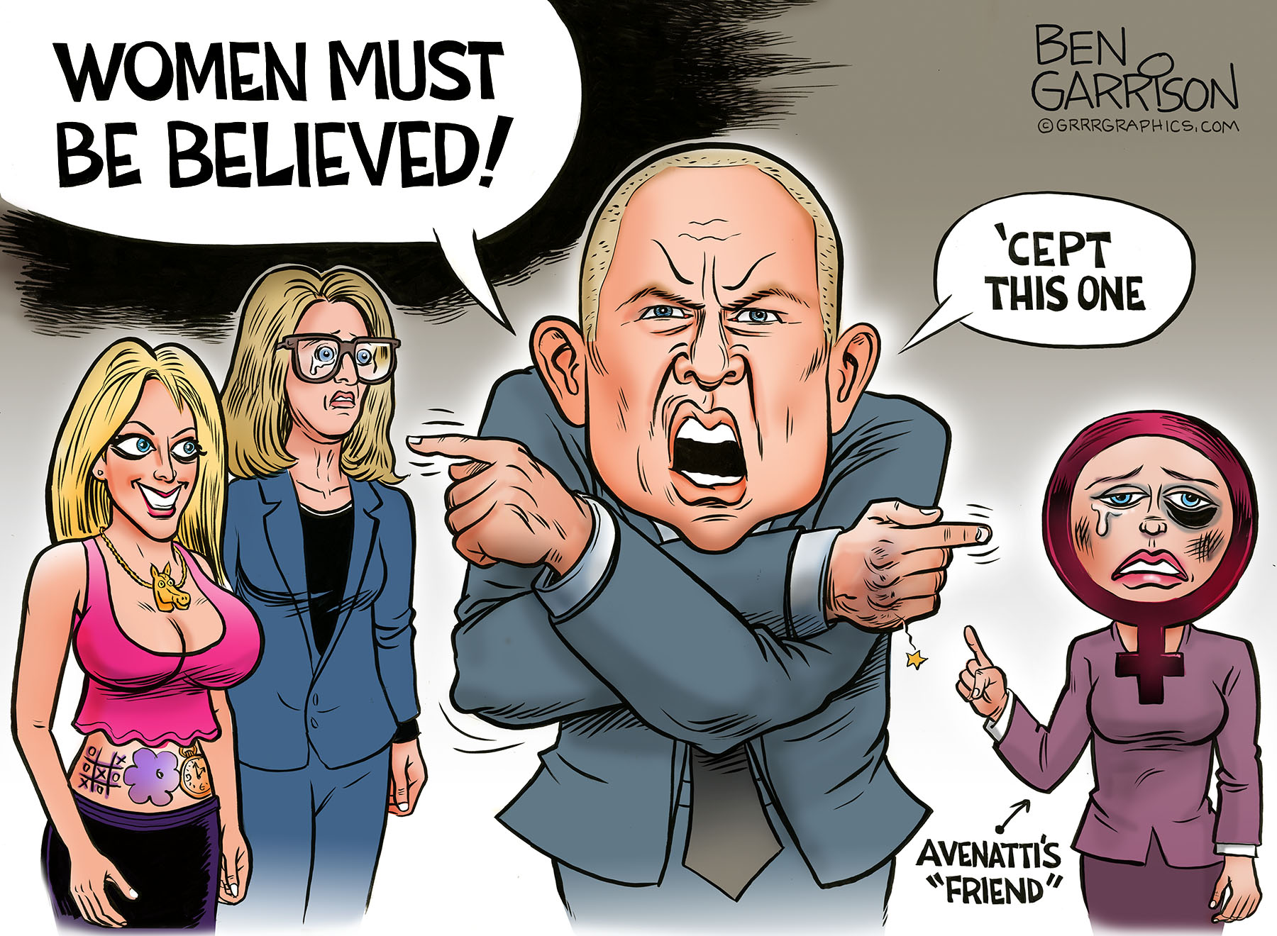 Image result for stormy daniel/Michael Avenatti cartoon