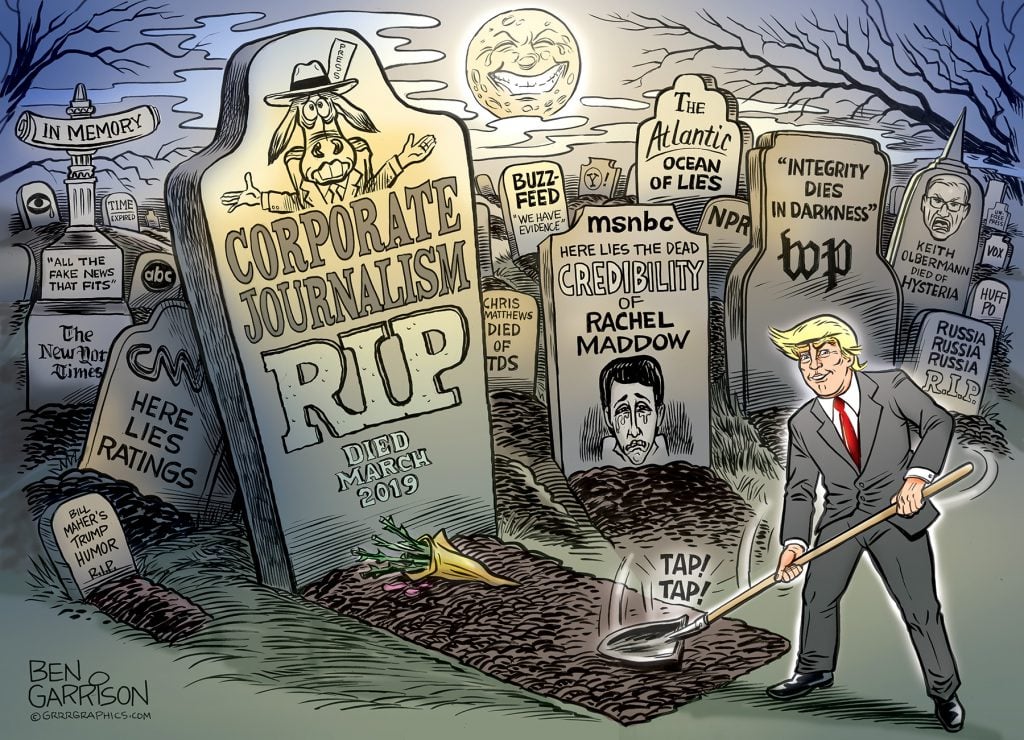 The Death Of American Journalism - Ben Garrison Cartoon ...