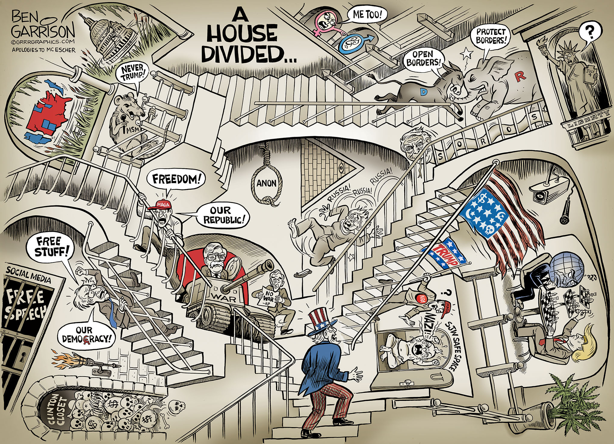 A House Divided Special Limited Edition Signed Print – GrrrGraphics