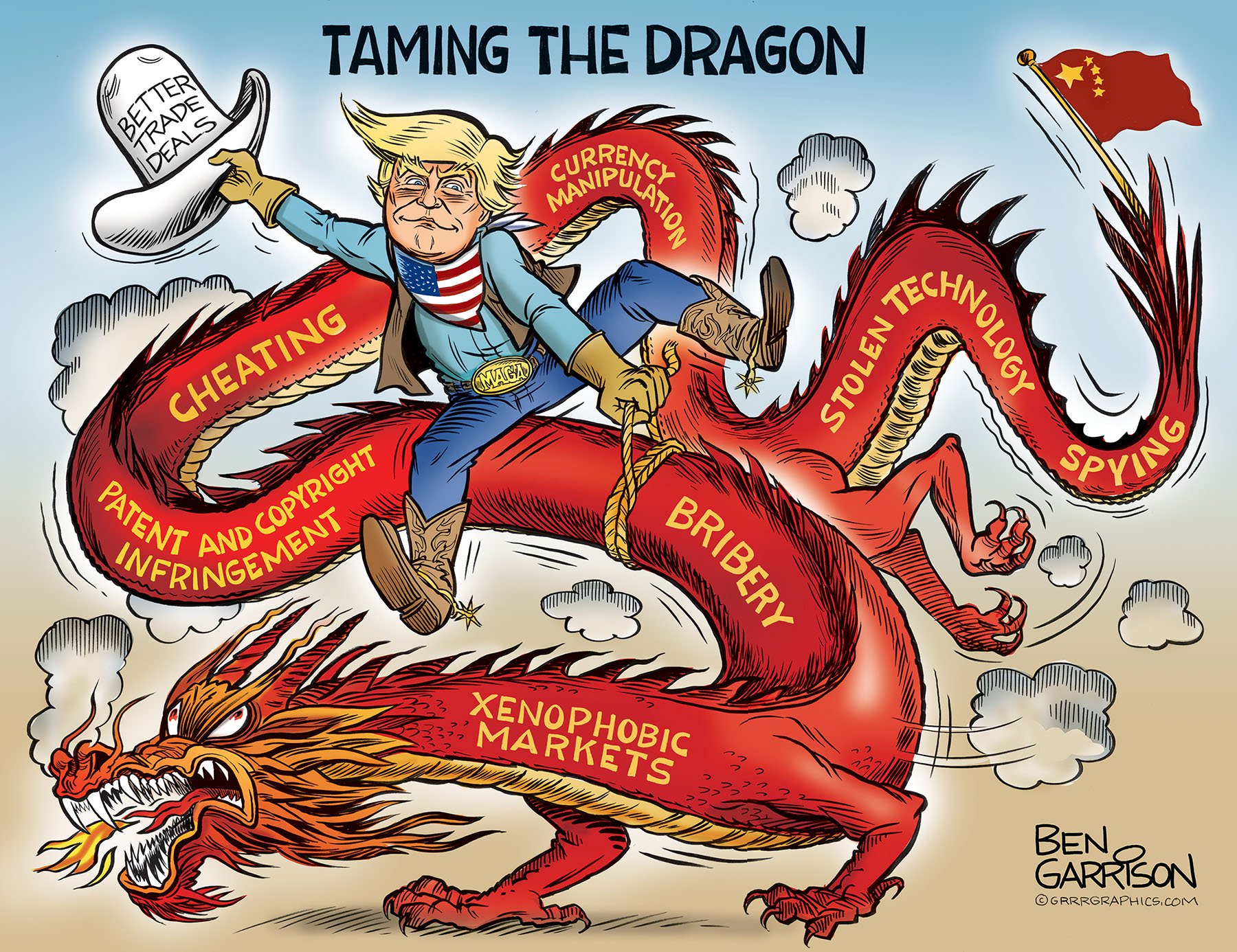 Taming the dragon.