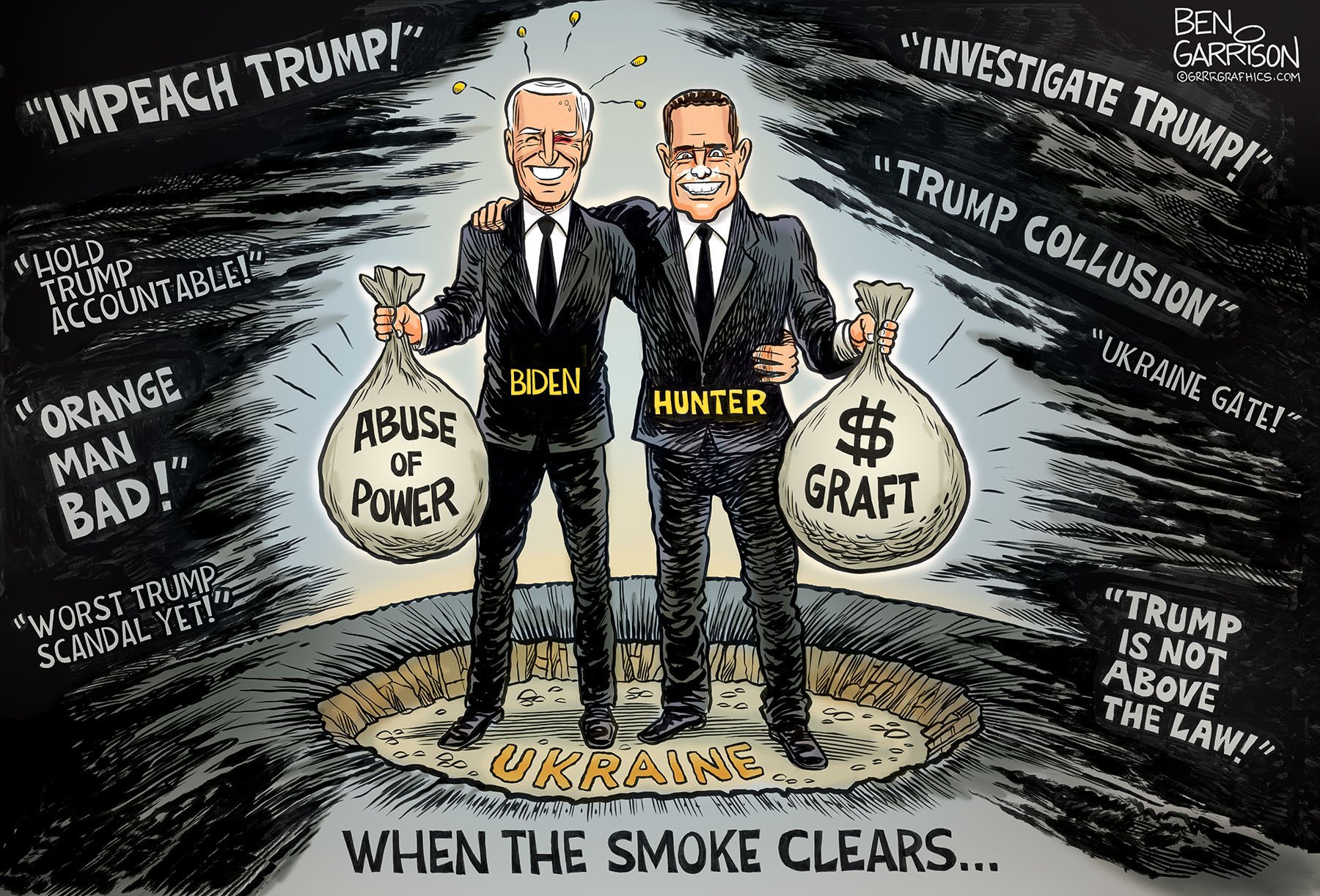 Image result for biden and son cartoon