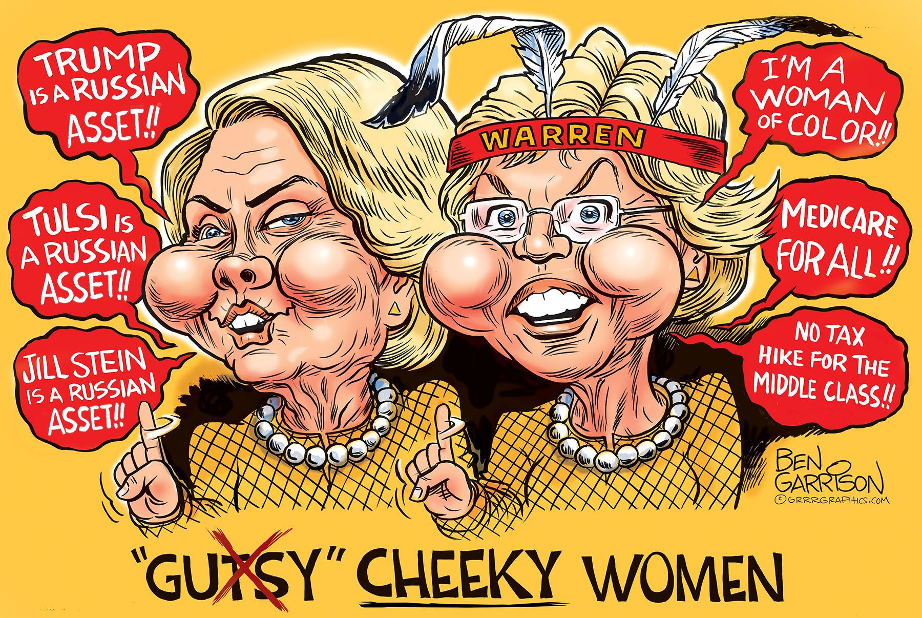 Image result for Hillary Clinton and. Tulsi Gabbard cartoons