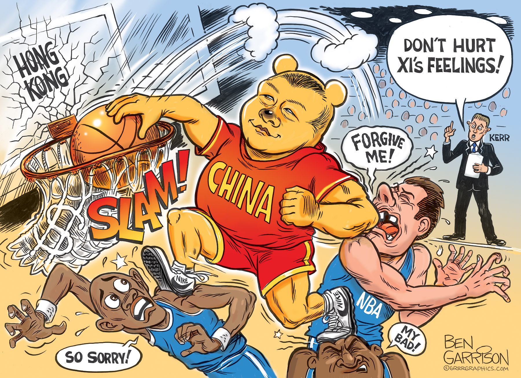 Image result for nba china cartoons