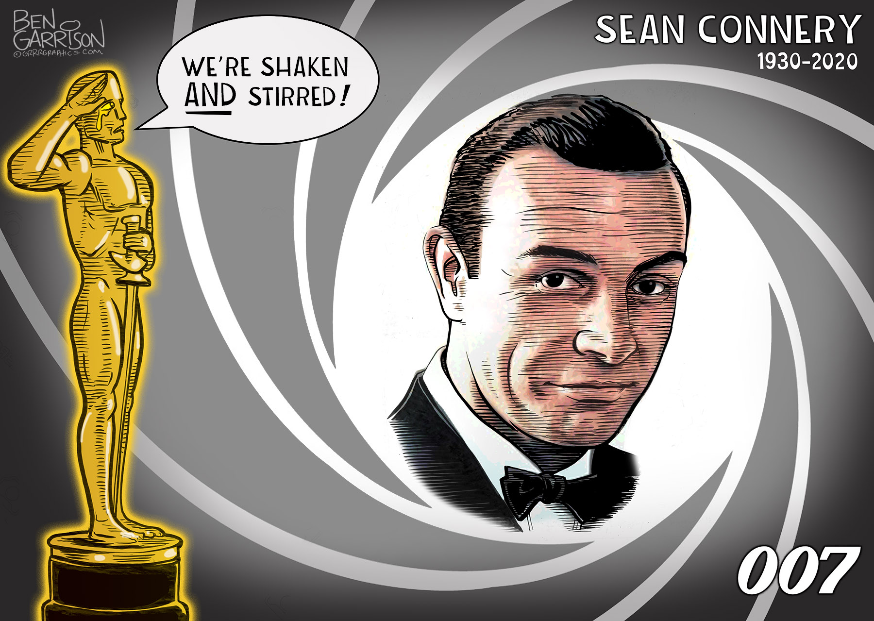 James Bond RIP Sean Connery Grrr Graphics