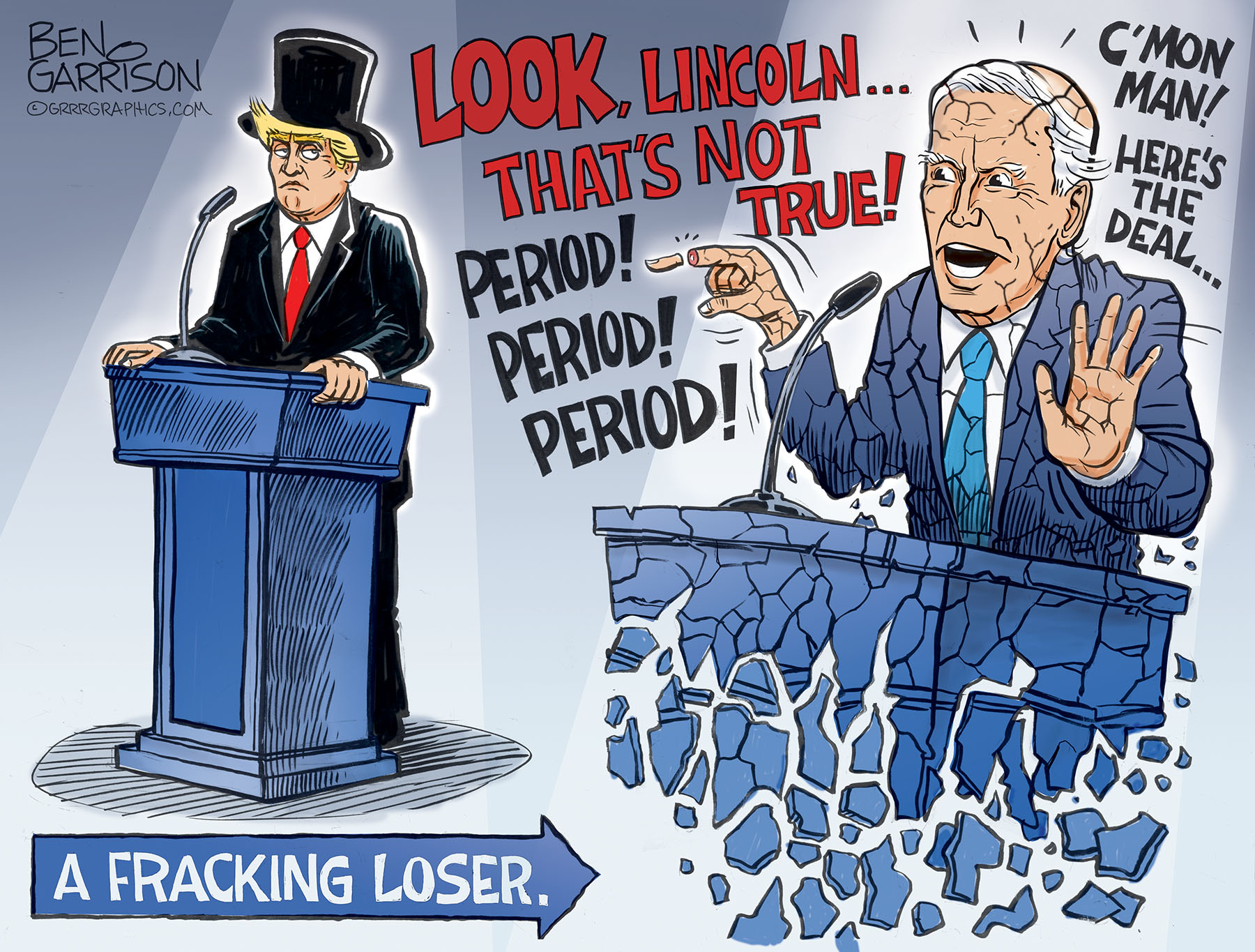 Trump Vs. Biden The Last Debate – Grrr Graphics