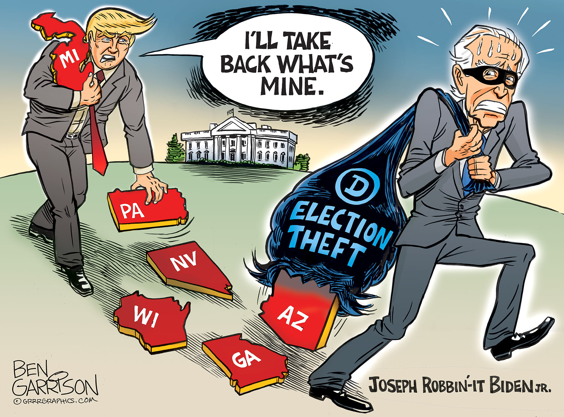 Taking Back America – Ben Garrison Cartoon – Brave New World Media 