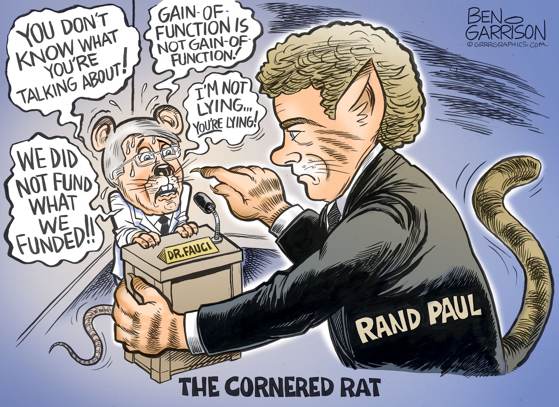 Fauci Cornered Rat - Ben Garrison Cartoon - Brave New ...