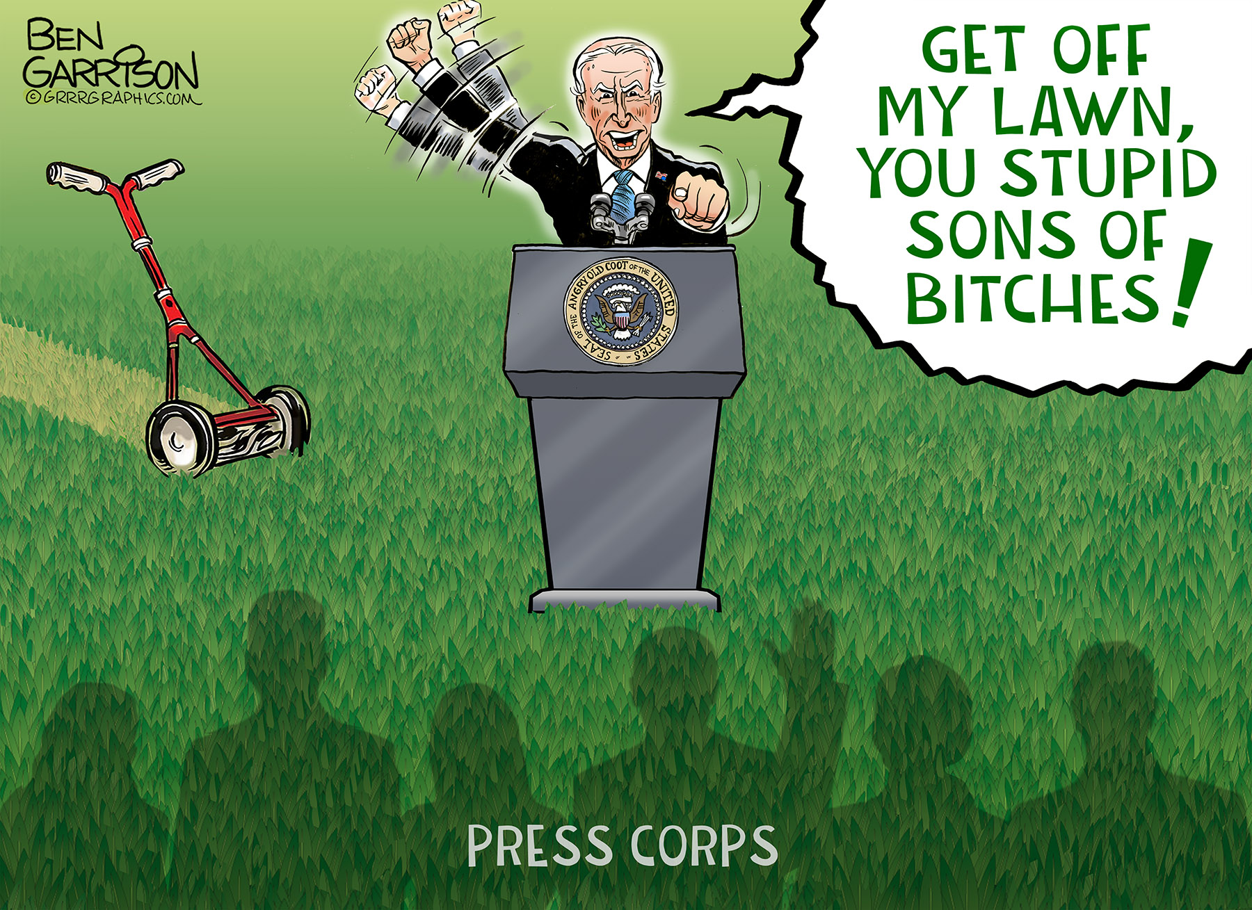 Old Man Biden, Get Off My Lawn!