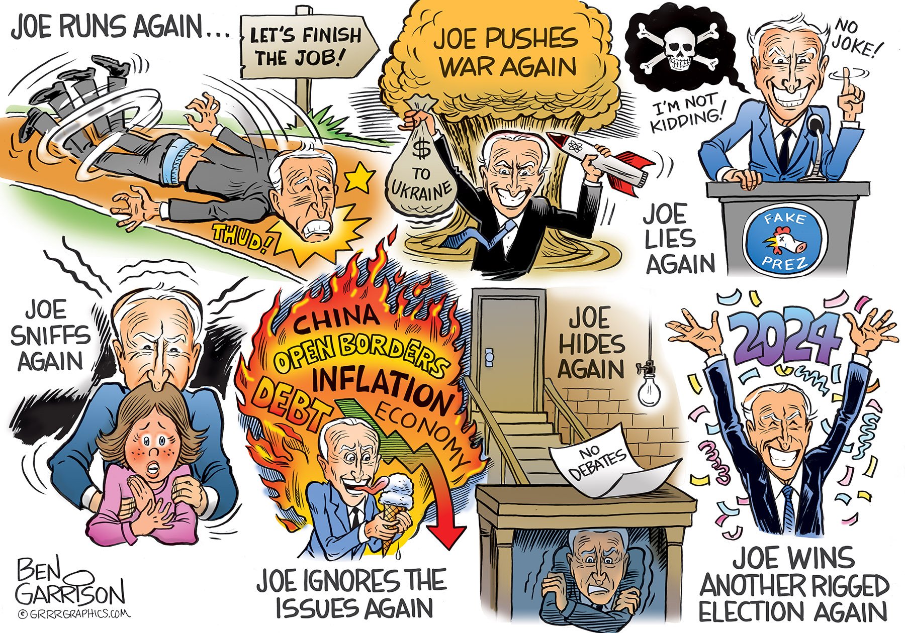 Joe Biden Is Running For President In 2024 GrrrGraphics   Joe Biden Runs Again 2024 