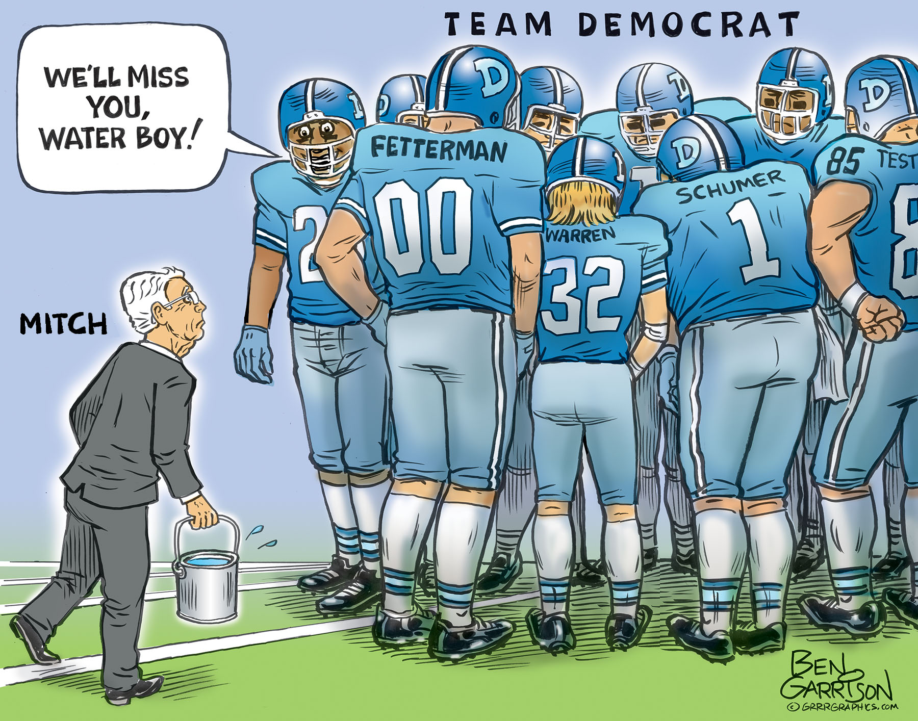 Mitch Mcconnell Resigns Water Boy