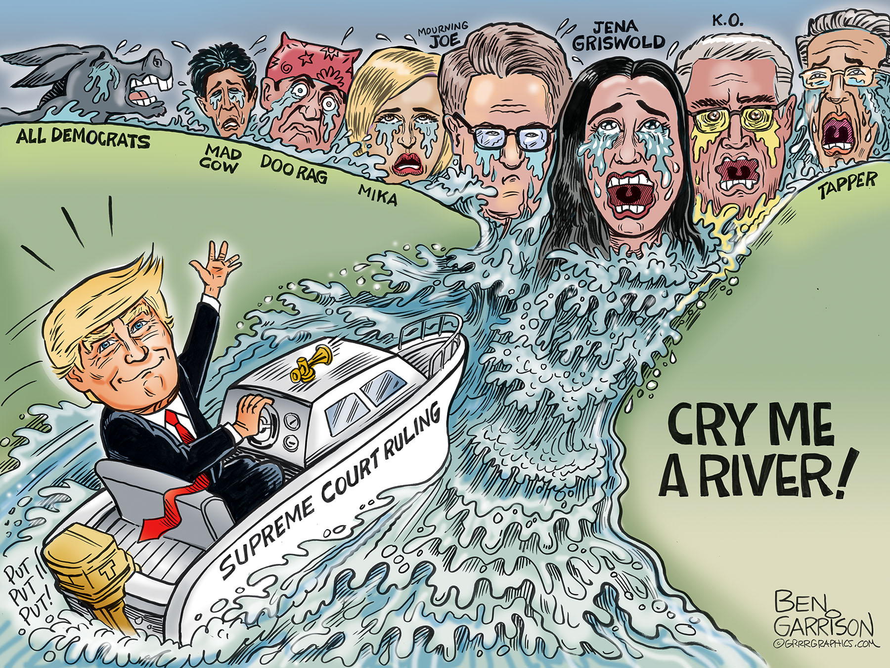 Trump Boat Cry Me a River