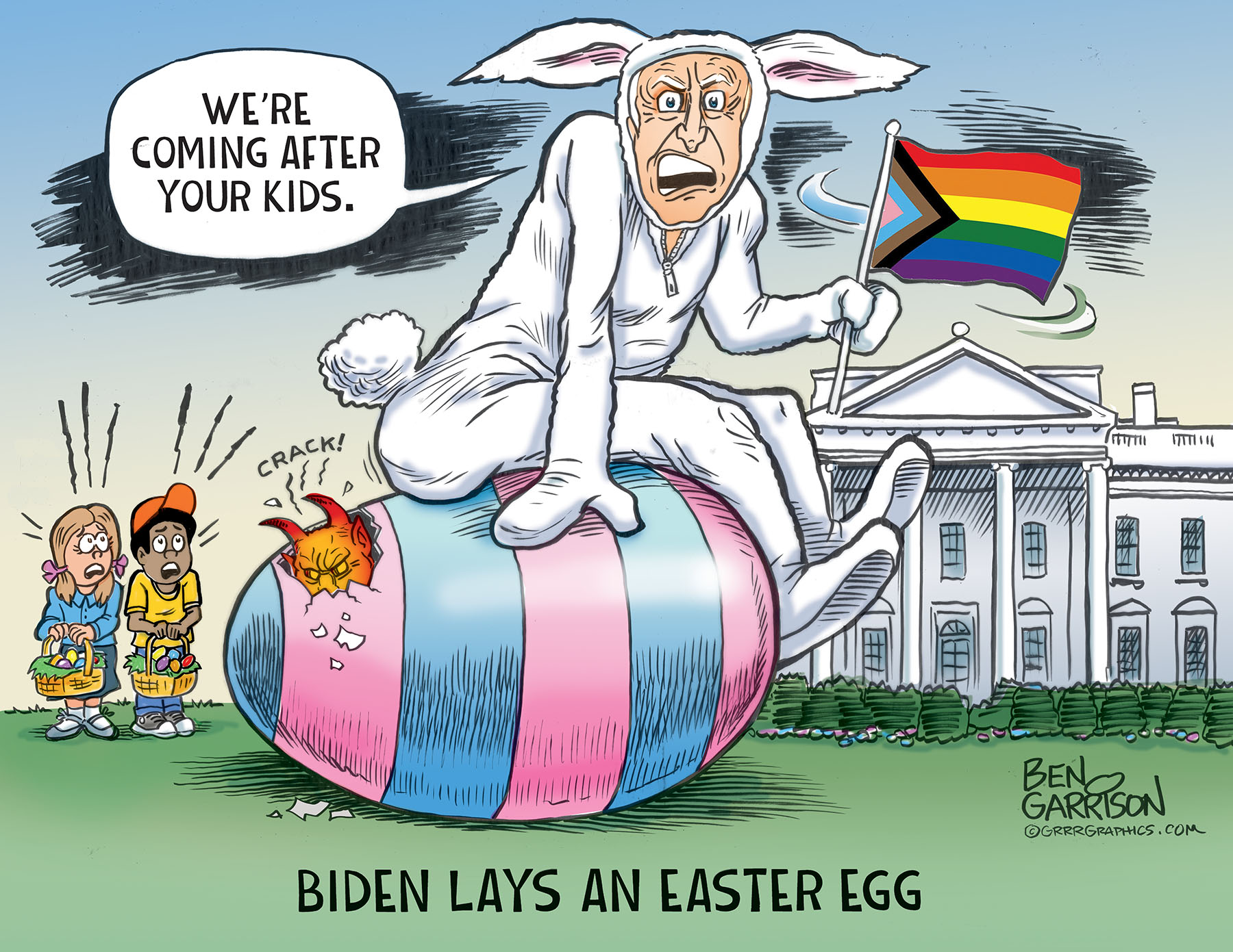 Biden Lays Egg Attacks Easter