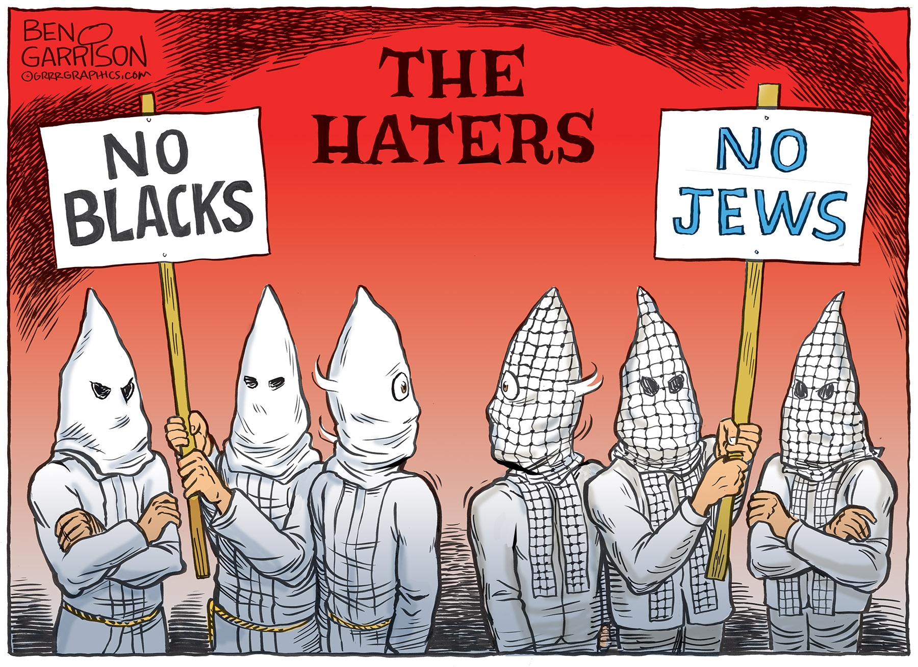 Haters Protesters Hooded