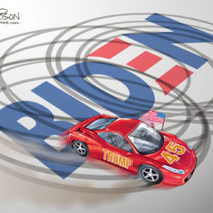 Biden Burnout Mini Print