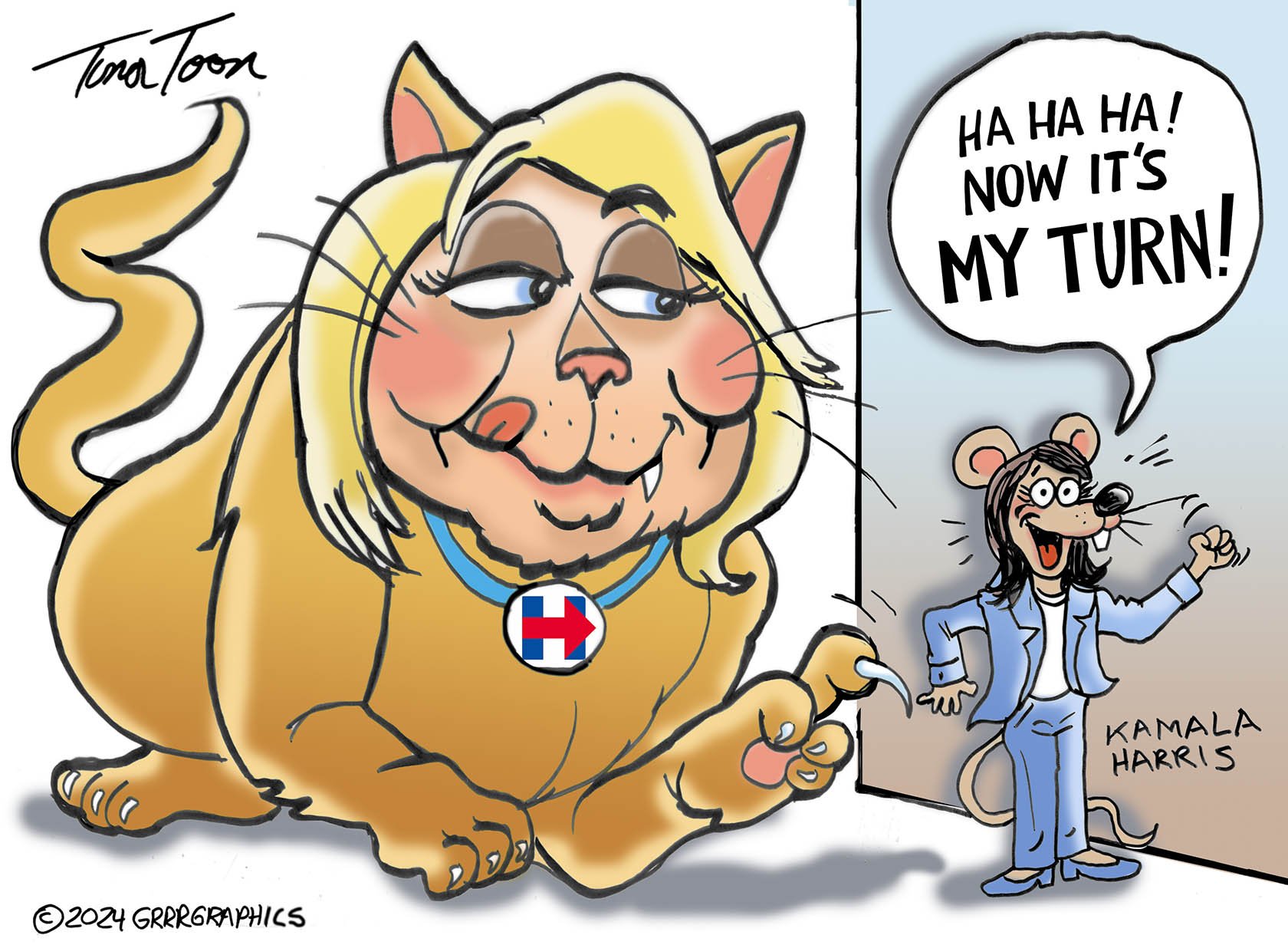 Hillary Cat Kamala Mouse 1