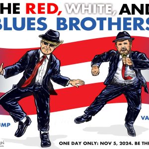 The Red, White, and Blues Brothers Signed Print