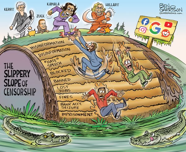 The Slippery Slope Of Censorship Signed Print