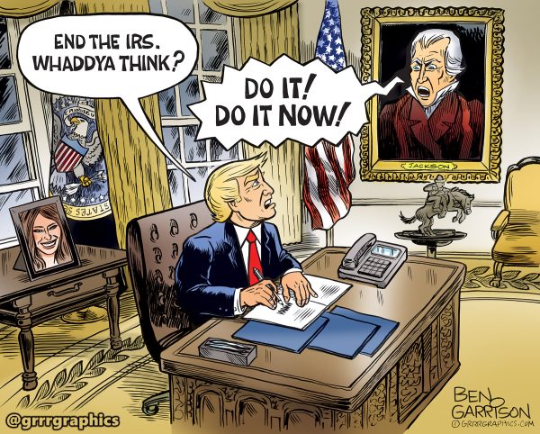 Trump Abolish The IRS The Signed Print 