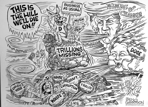 SOLD   Democrat Hill To Die On Original Art- Collectors Item