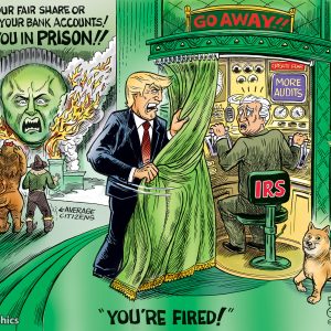 FIRE THE IRS Signed Print