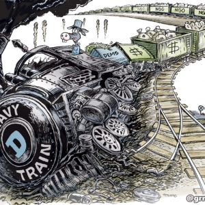 DOGE Derailing the Gravy Train Signed Print 