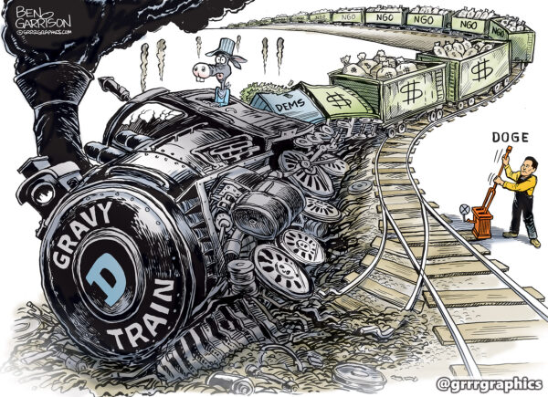 SOLD  DOGE Derailing The Gravy Train Original Art- Collectors Item - Image 2