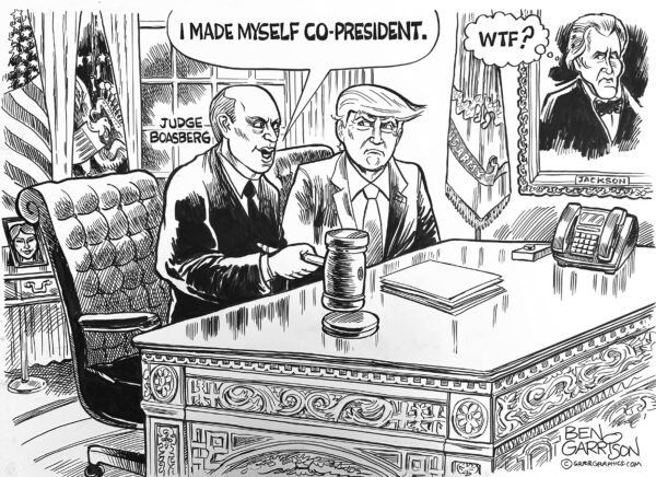SOLD Trump vs. Usurper Judges Original Art- Collectors Item