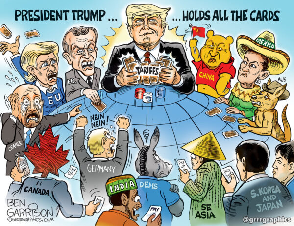 Trump Holds the Cards Signed Print 