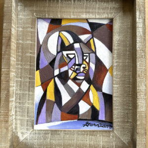 SOLD Ben Garrison Miniature Original Oil Painting 'The Hunter'
