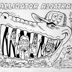 Alligator Alcatraz Original Art