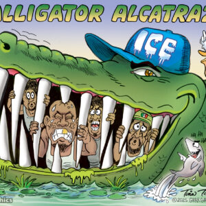 Alligator Alcatraz Signed Print