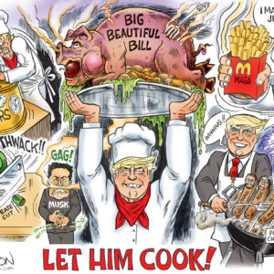 Let Trump Cook Signed Print
