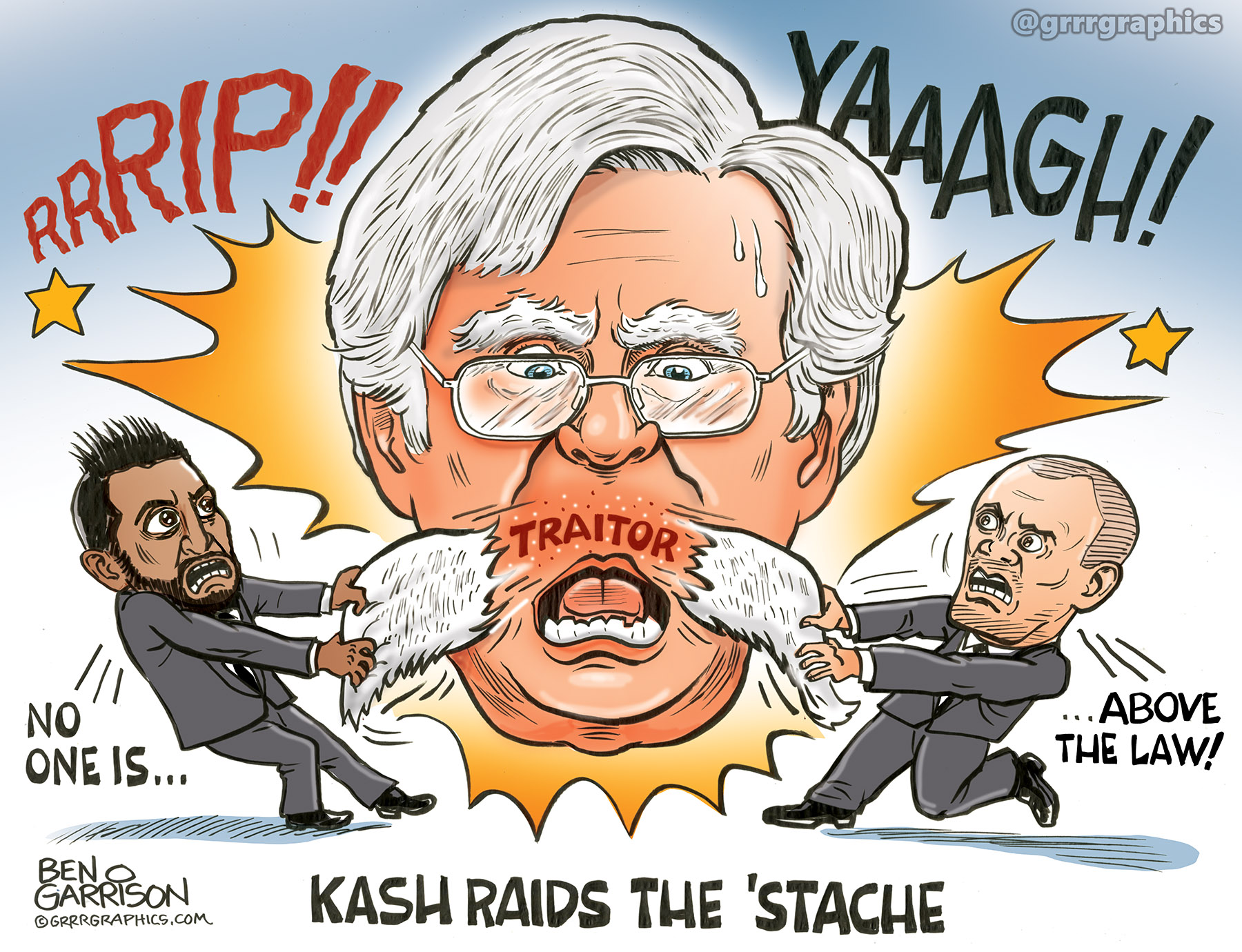 Kash raids the ‘Stache