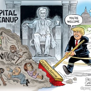 Trump's DC Capital Clean up Signed Print
