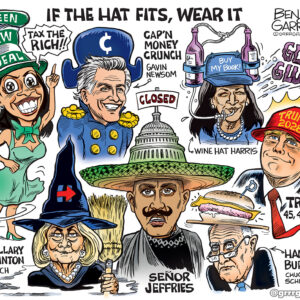Democrat Hats Signed Print