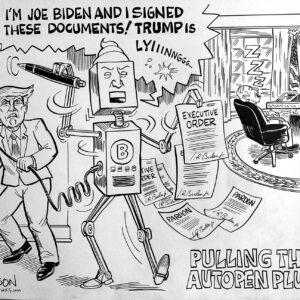President Autopen Unplugged Original Art Collectors Item