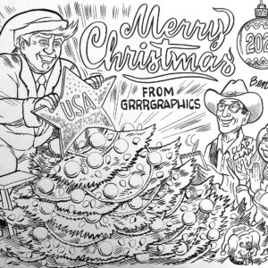Merry Christmas 2025 Original Art Collectors Item