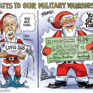 Santa Trump's Warrior Bonus Signed Print