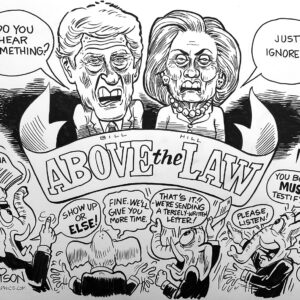 Clintons above the law Original Art Collectors Item